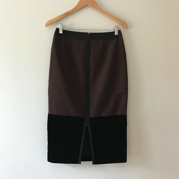 EUC La Perla Black Brown Skirt 42​​ - Picture 2 of 8